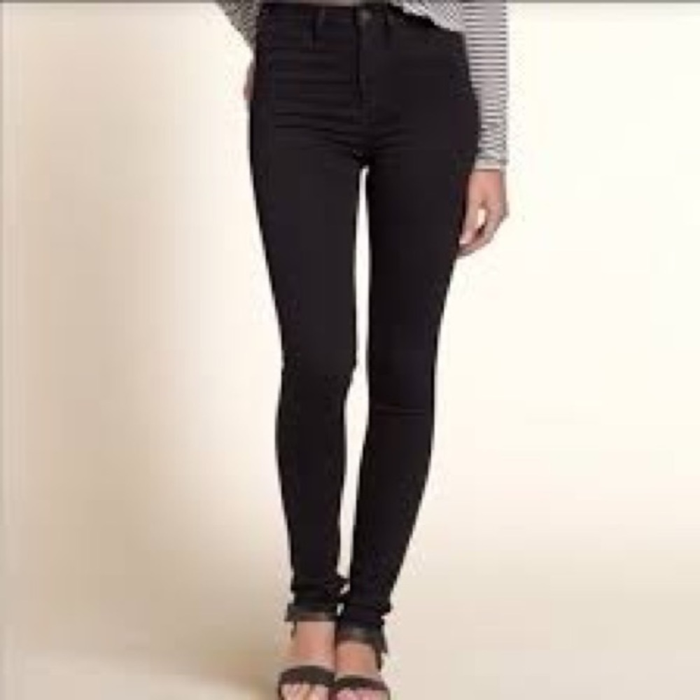 Hollister Black High Rise Skinny Jeans